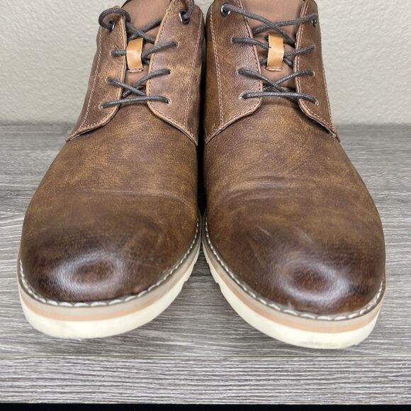 Madden Mens Brown Lace Up Chukkas Boots Size 12 M-Brakon Classic EUC - Picture 6 of 12